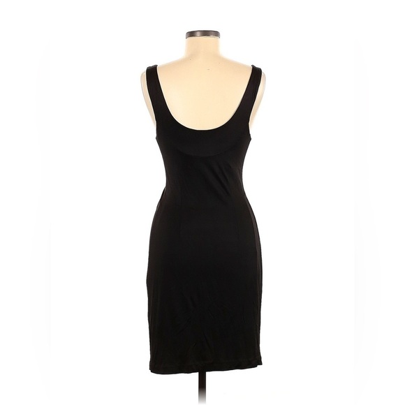 BCBGMAXAZRIA Black V-Neck Midi Dress XS - Picture 3 of 5